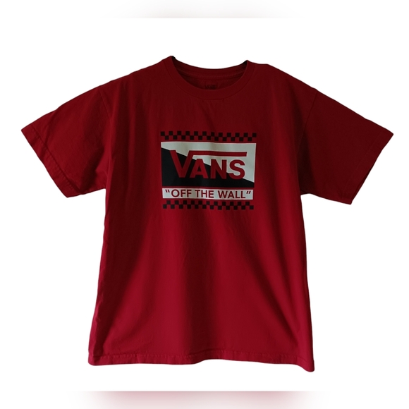 VANS Off The Wall boy's red short-sleeve graphic t-shirt size XL - Picture 2 of 8